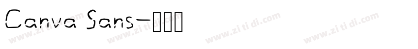 Canva Sans字体转换